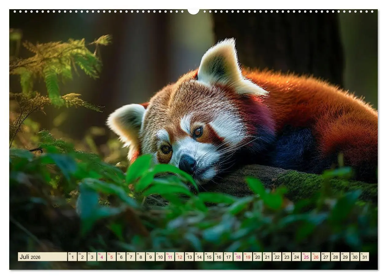 Bild: 9783457527719 | Roter Panda - gefährdeter Katzenbär (Wandkalender 2026 DIN A2...