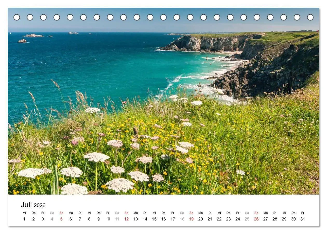 Bild: 9783516167719 | Bretonische Impressionen (Tischkalender 2026 DIN A5 quer), CALVENDO...