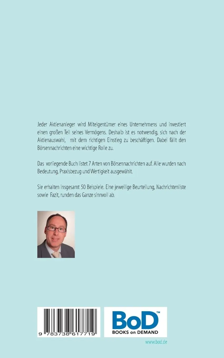 Rückseite: 9783738617719 | Börsennachrichten auf den zweiten Blick | Jürgen Lang | Taschenbuch