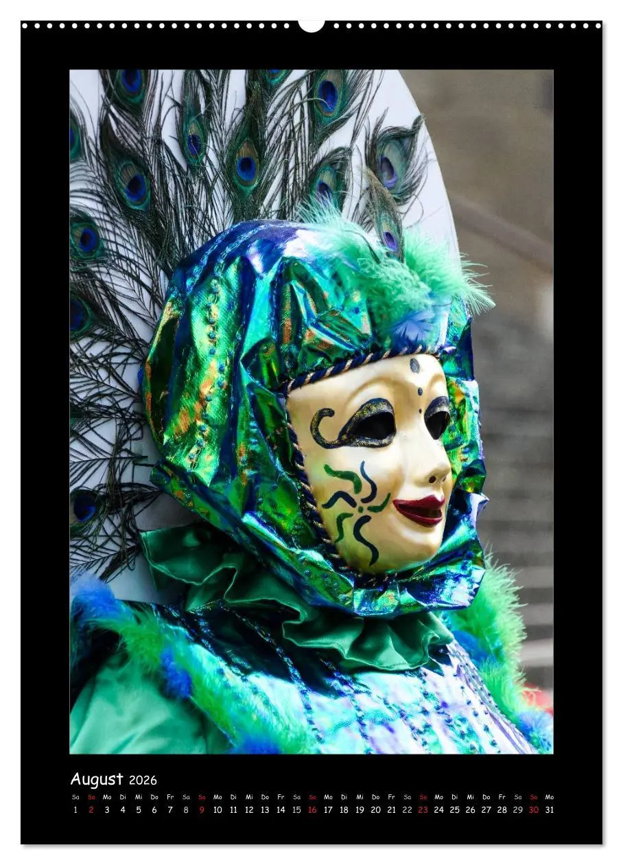 Bild: 9783516467819 | Venezianische Masken HALLia VENEZia Schwäbisch Hall (Wandkalender...