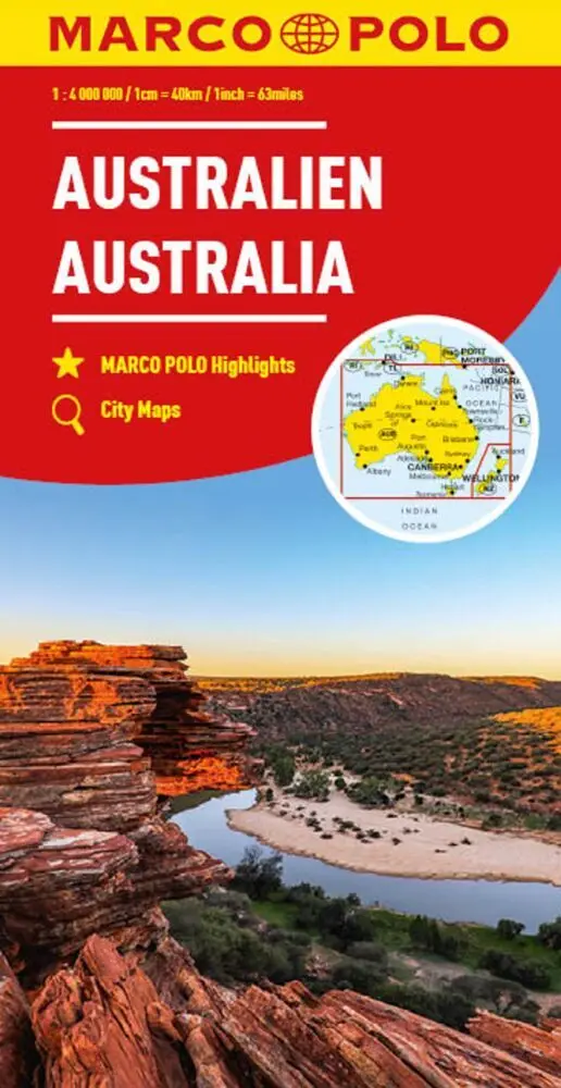Cover: 9783575017819 | MARCO POLO Kontinentalkarte Australien 1:4 Mio. | (Land-)Karte | 2023