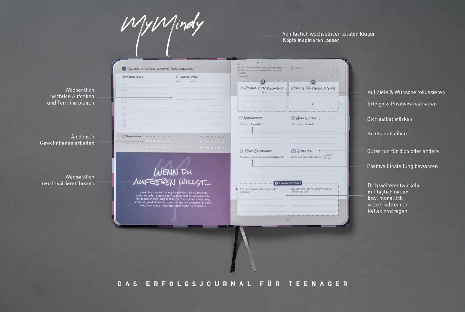 Bild: 9783982217819 | MyMindy Journal, Squary Violet | Matthias Hechler | Buch | Deutsch