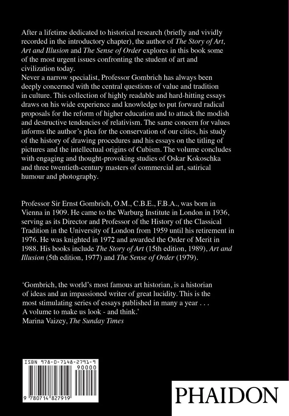 Rückseite: 9780714827919 | Topics of Our Time | Twentieth-century issues in learning and in art