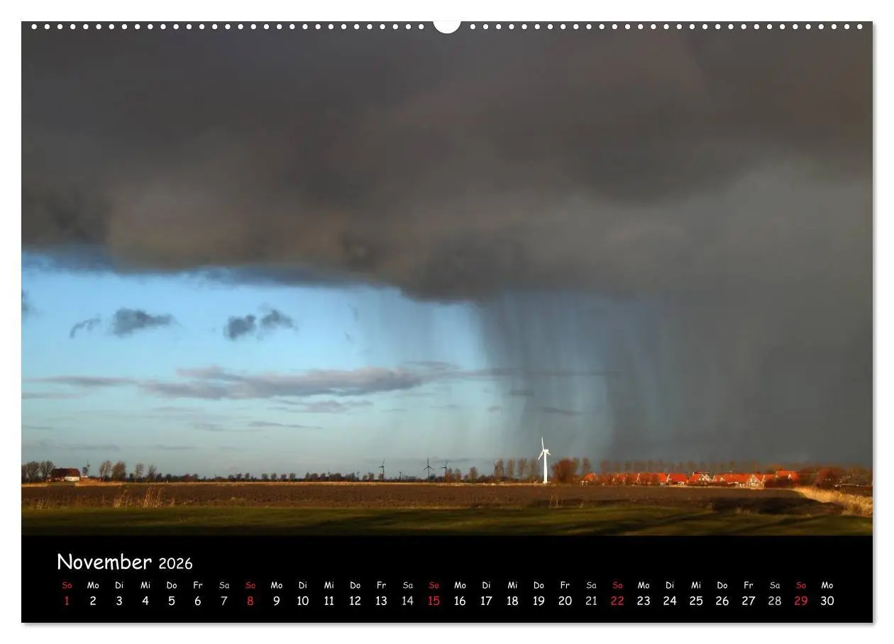 Bild: 9783516147919 | Ostfriesland - Land und Wetter (Wandkalender 2026 DIN A2 quer),...