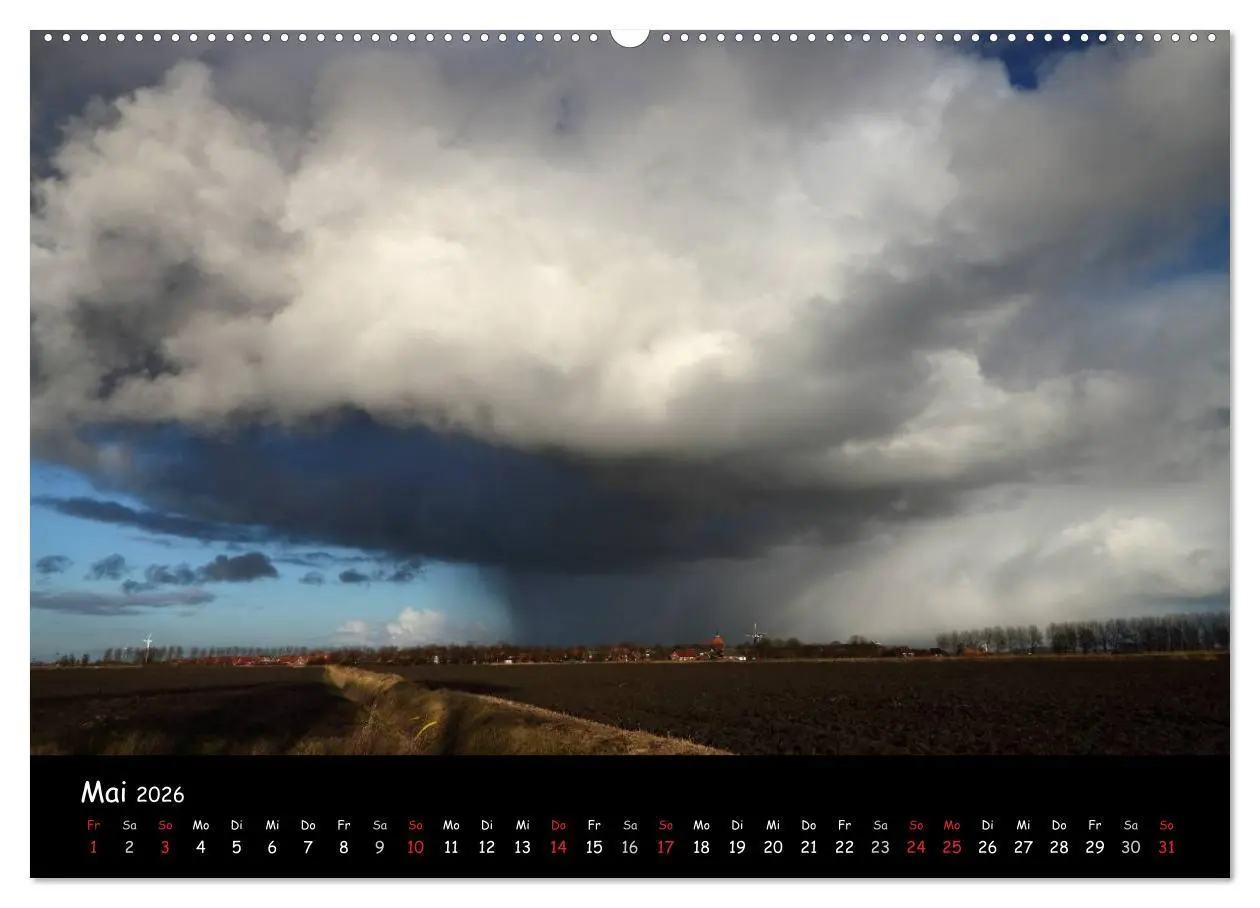 Bild: 9783516147919 | Ostfriesland - Land und Wetter (Wandkalender 2026 DIN A2 quer),...