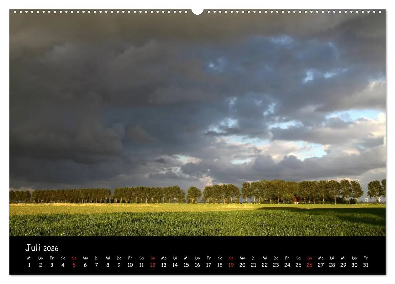 Bild: 9783516147919 | Ostfriesland - Land und Wetter (Wandkalender 2026 DIN A2 quer),...