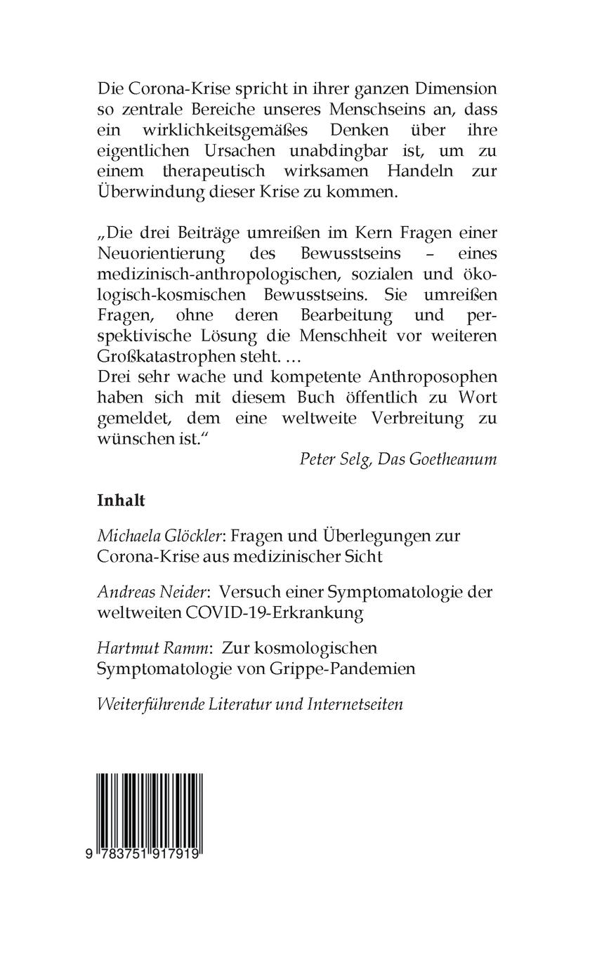 Rückseite: 9783751917919 | Corona - eine Krise und ihre Bewältigung | Michaela Glöckler (u. a.)