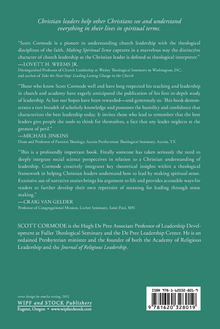 Rückseite: 9781620328019 | Making Spiritual Sense | D. Scott Cormode | Taschenbuch | Englisch