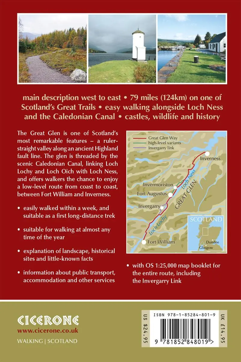 Rückseite: 9781852848019 | Walking the Great Glen Way | Dillon Paddy | Taschenbuch | Englisch