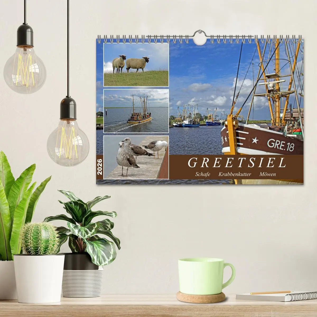 Bild: 9783457638019 | GREETSIEL - Schafe - Krabbenkutter - Möwen (Wandkalender 2026 DIN...