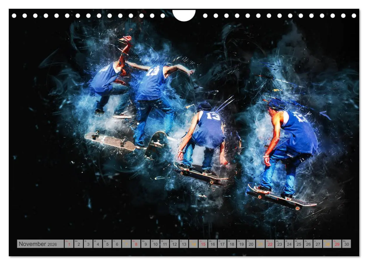 Bild: 9783457878019 | Skateboarding - extrem cool (Wandkalender 2026 DIN A4 quer),...