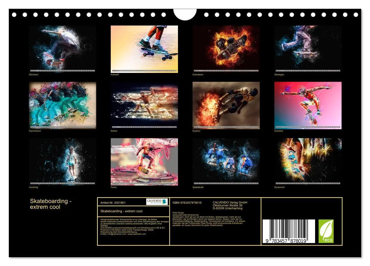 Bild: 9783457878019 | Skateboarding - extrem cool (Wandkalender 2026 DIN A4 quer),...