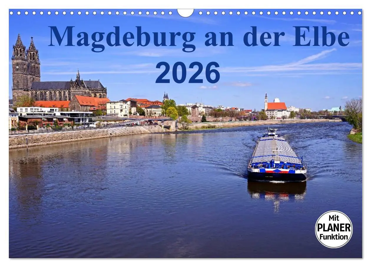 Cover: 9783457948019 | Magdeburg an der Elbe 2026 (Wandkalender 2026 DIN A3 quer),...