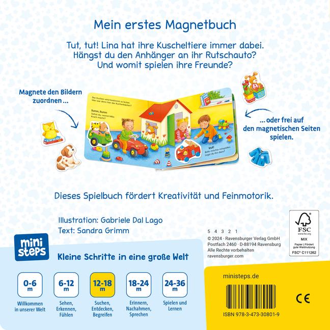 Bild: 9783473308019 | ministeps: Mein erstes Magnetbuch: Wer spielt womit? Meine Welt | Buch