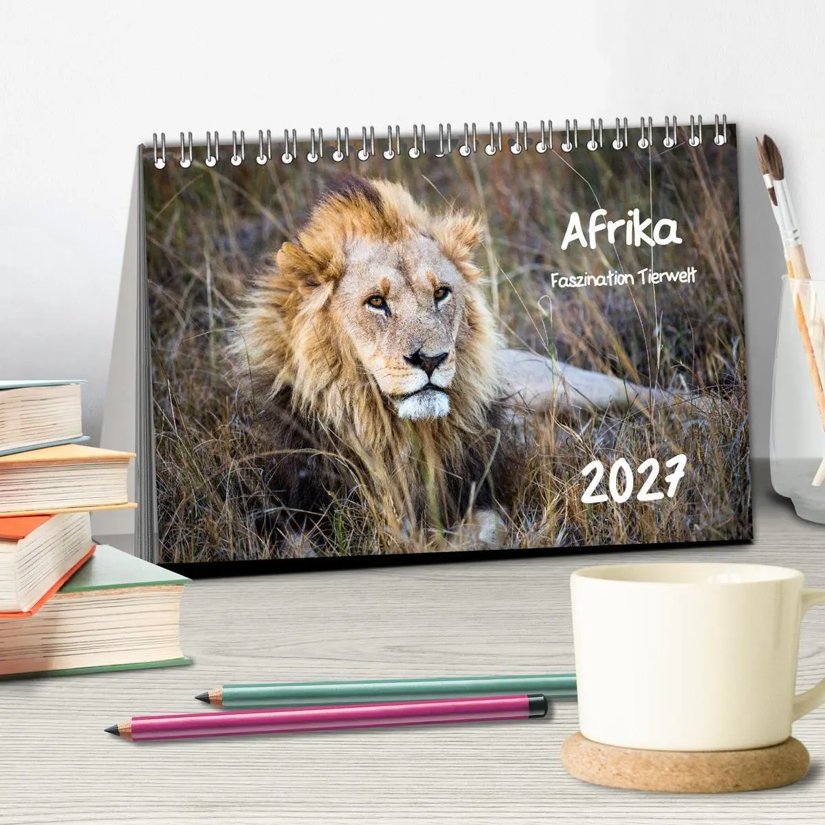 Bild: 9783569818019 | Afrika - Faszination Tierwelt (Tischkalender 2027 DIN A5 quer),...