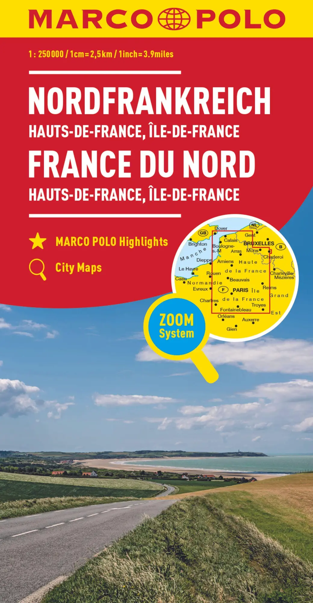 Cover: 9783829738019 | MARCO POLO Regionalkarte Hauts-de-France, Île-de-France 1:300.000