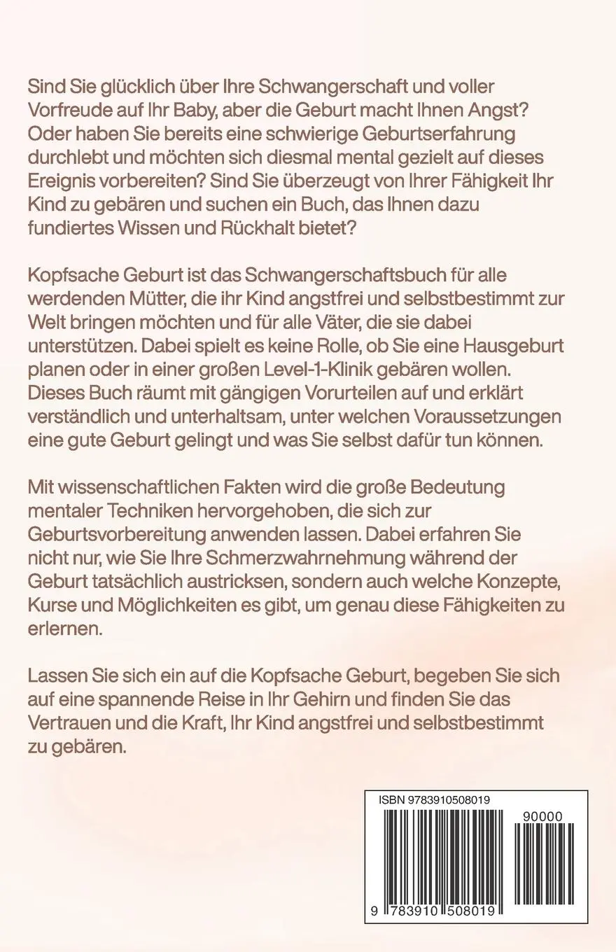 Rückseite: 9783910508019 | Kopfsache Geburt | Hannah Baumann | Taschenbuch | Paperback | 144 S.