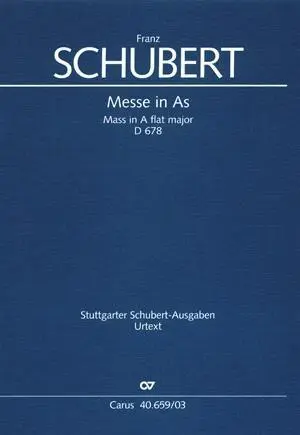 Cover: 9790007088019 | Messe in As (Klavierauszug) | D 678 | Franz Schubert | Broschüre
