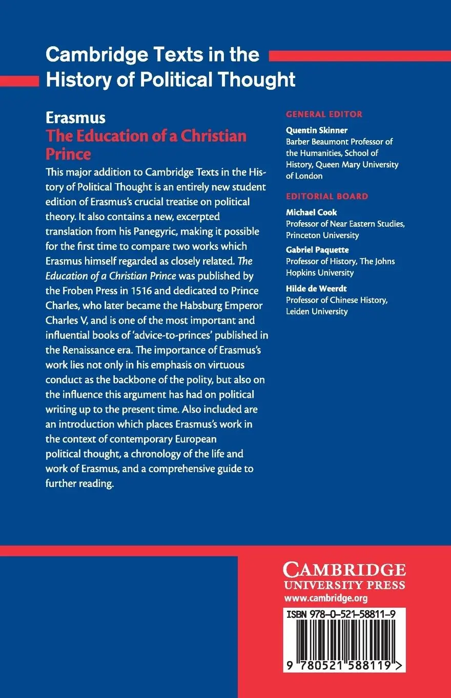 Rückseite: 9780521588119 | Erasmus | Erasmus | Taschenbuch | Kartoniert / Broschiert | Englisch