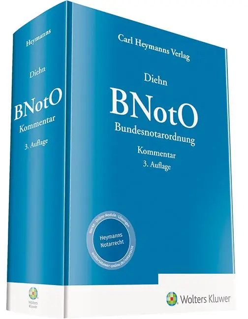 Cover: 9783452298119 | BNotO - Bundesnotarordnung | Kommentar | Thomas Diehn | Buch | 1246 S.