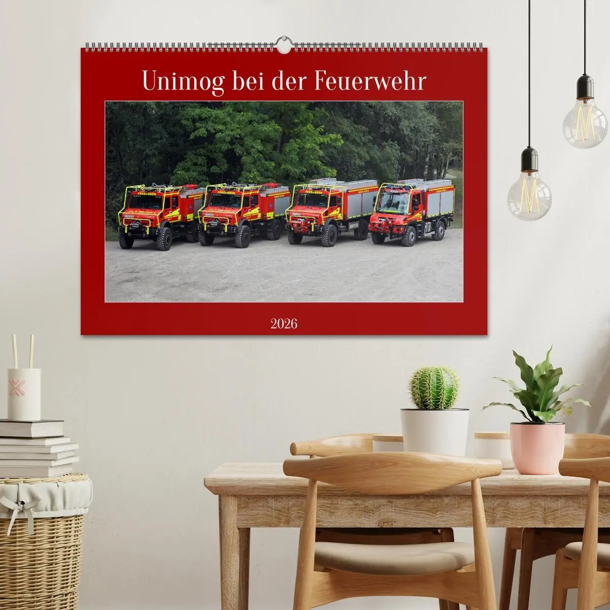 Bild: 9783457488119 | Unimog bei der Feuerwehr (Wandkalender 2026 DIN A2 quer), CALVENDO...