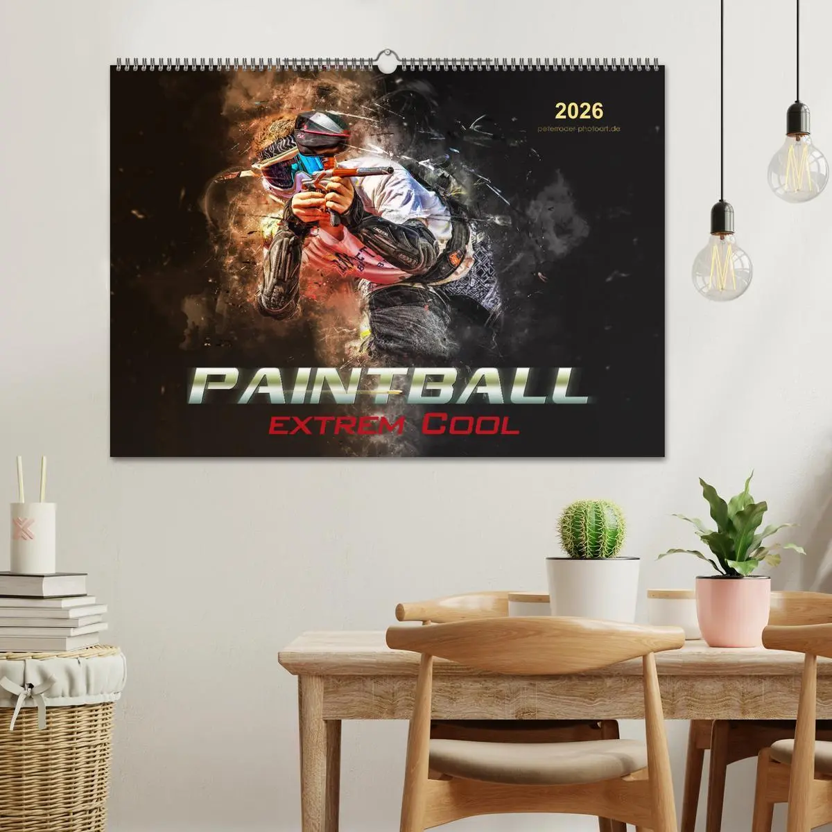 Bild: 9783457868119 | Paintball - extrem cool (Wandkalender 2026 DIN A2 quer), CALVENDO...