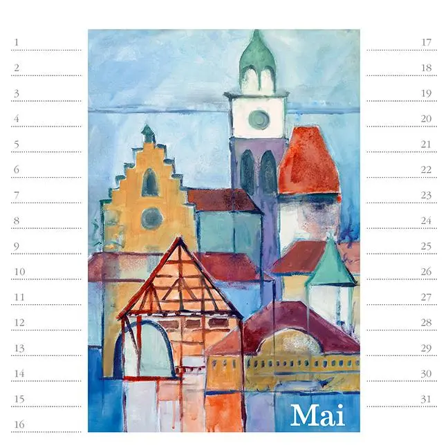 Bild: 9783861928119 | StadtArt Bodensee. Immerwährender Geburtstags- und Tischkalender