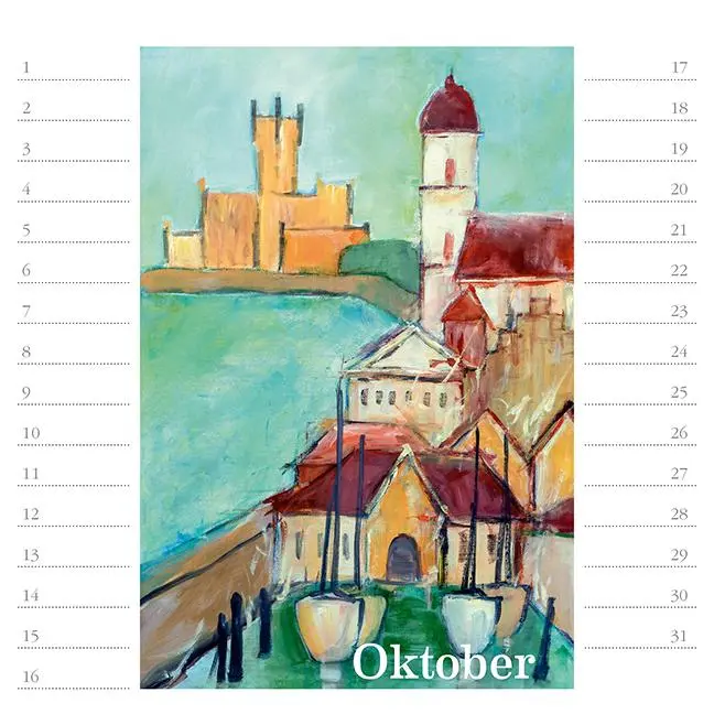 Bild: 9783861928119 | StadtArt Bodensee. Immerwährender Geburtstags- und Tischkalender