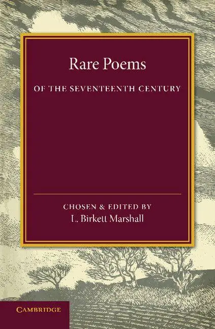 Cover: 9781107418219 | Rare Poems of the Seventeenth Century | L. Birkett Marshall | Buch