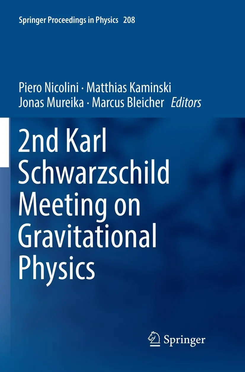 Cover: 9783030068219 | 2nd Karl Schwarzschild Meeting on Gravitational Physics | Taschenbuch