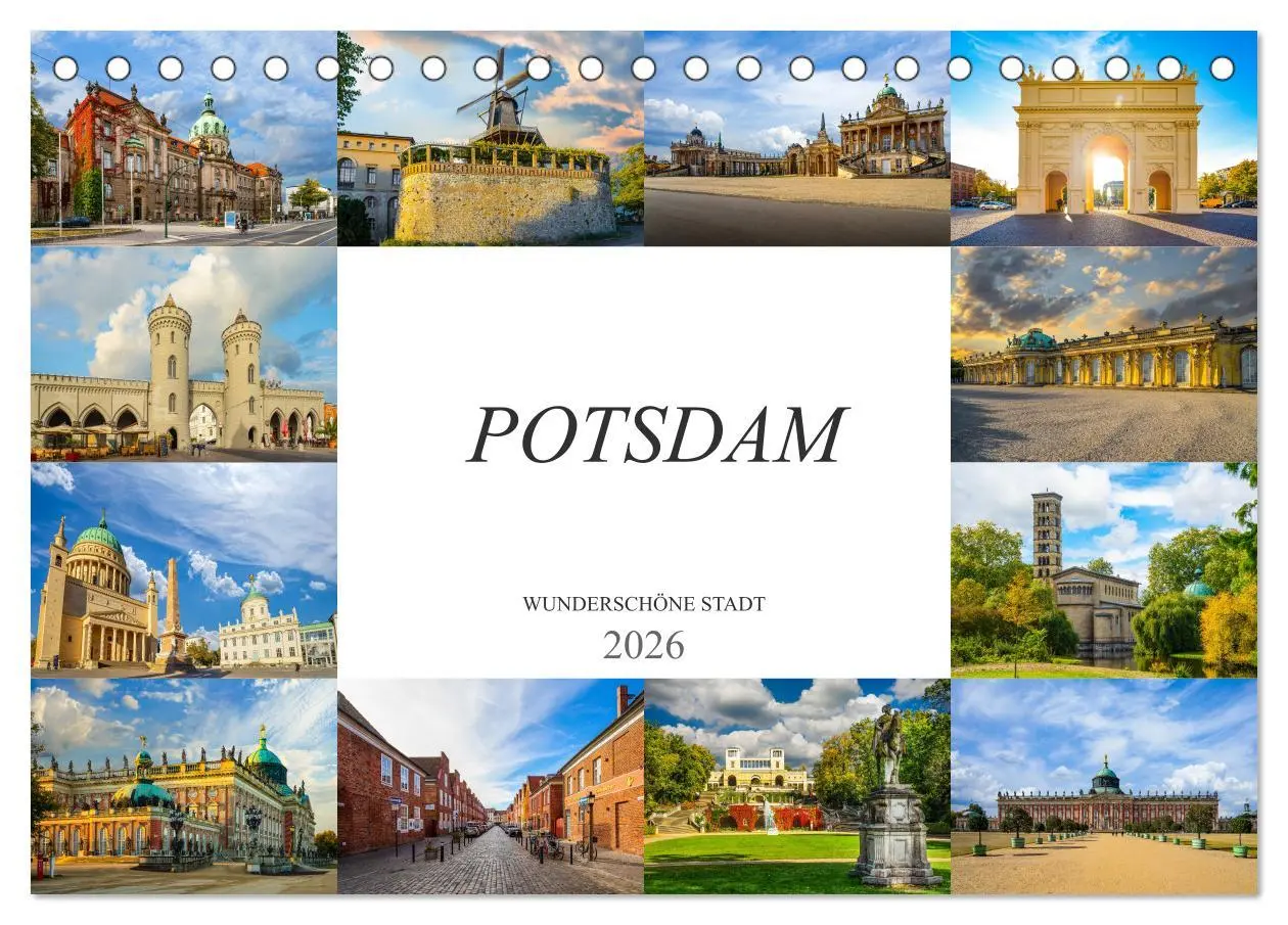 Cover: 9783457928219 | Potsdam Wunderschöne Stadt (Tischkalender 2026 DIN A5 quer),...