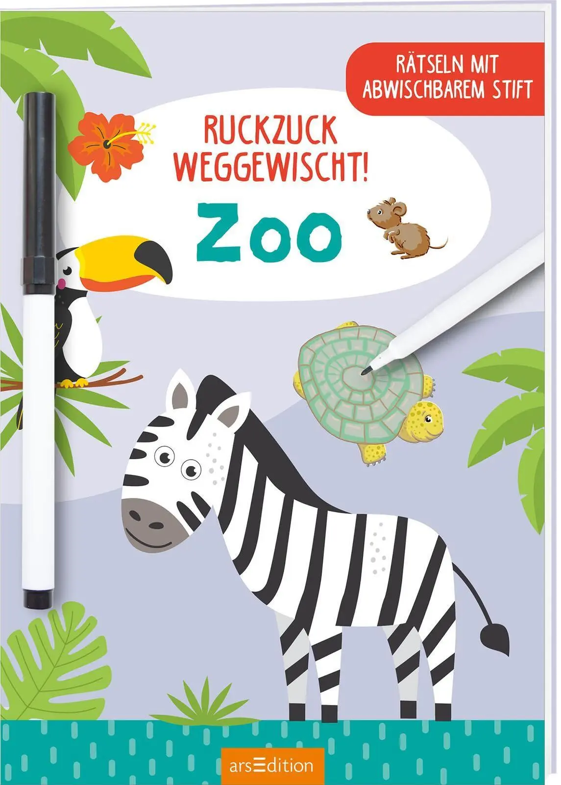 Cover: 9783845868219 | Ruckzuck weggewischt! Zoo | Rätseln mit abwischbarem Stift | Theissen
