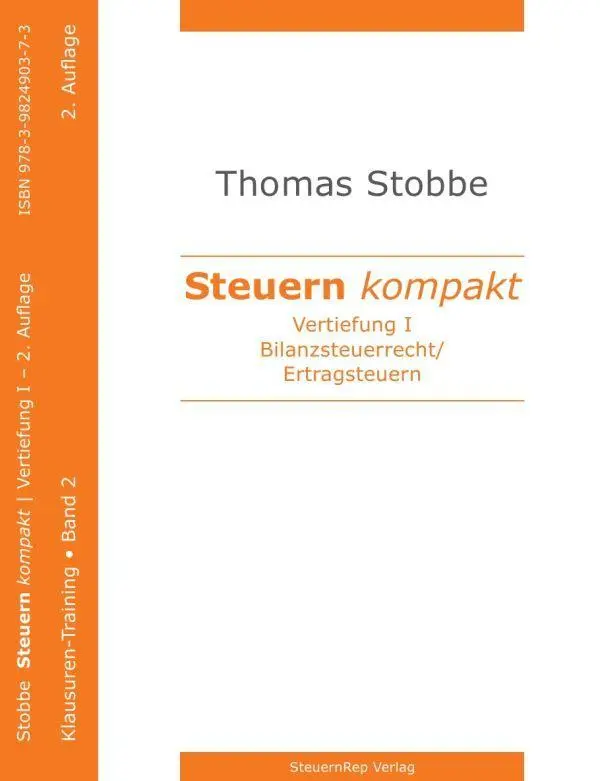 Cover: 9783896738219 | Steuern kompakt. Vertiefung I | Thomas Stobbe | Taschenbuch | 256 S.