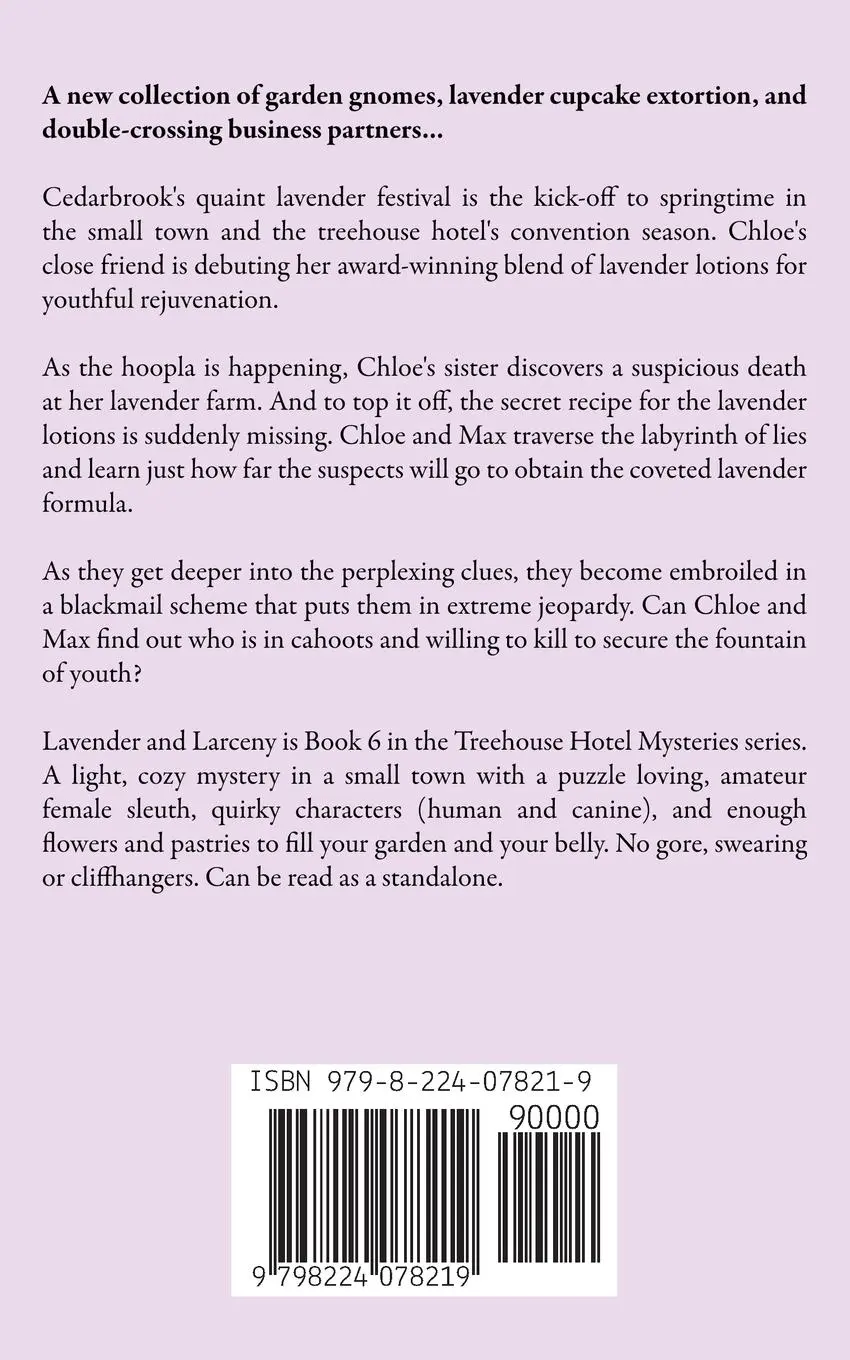 Rückseite: 9798224078219 | Lavender and Larceny | Sue Hollowell | Taschenbuch | Englisch | 2023