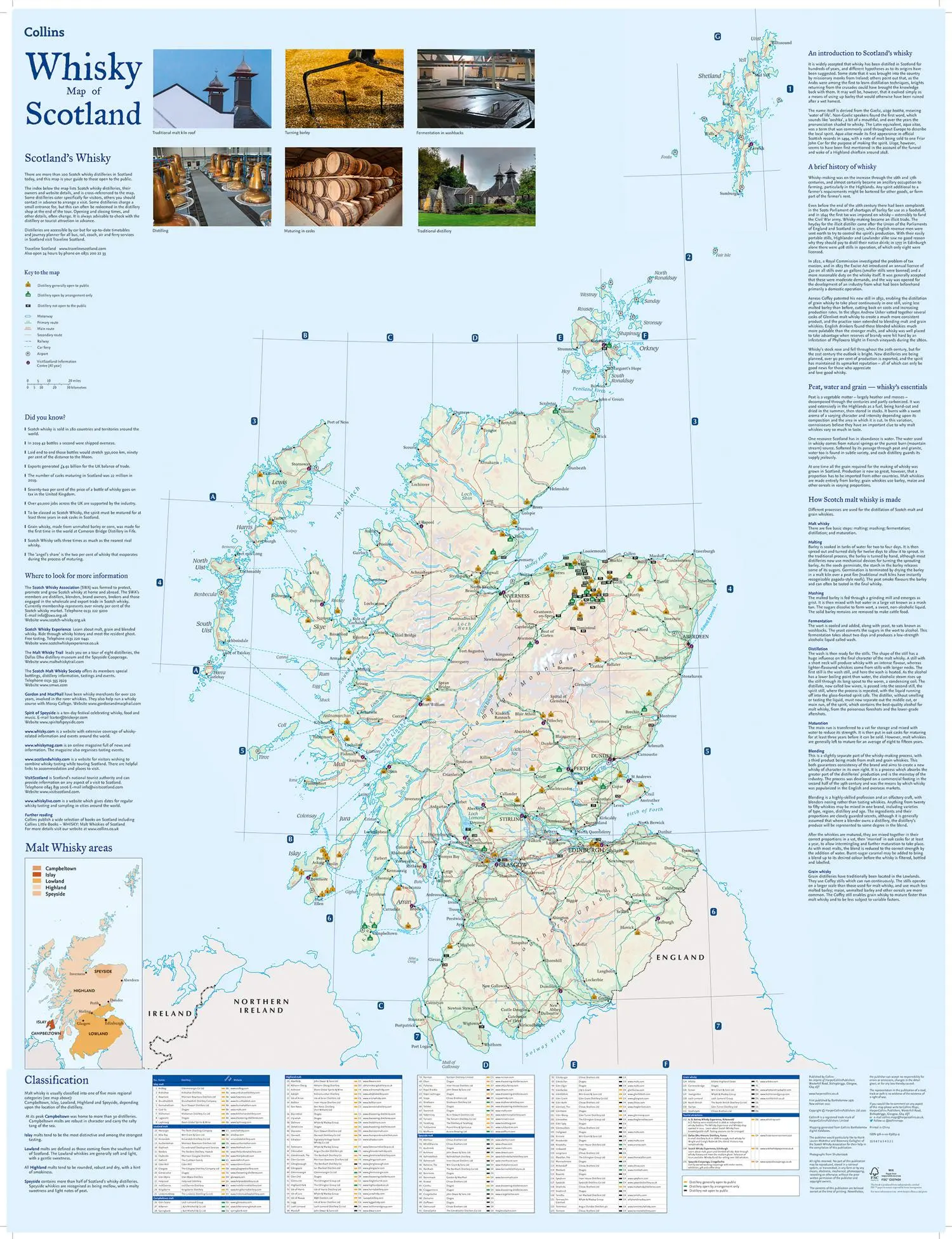 Bild: 9780008368319 | Whisky Map of Scotland | Collins Maps | (Land-)Karte | Karte/Landkarte