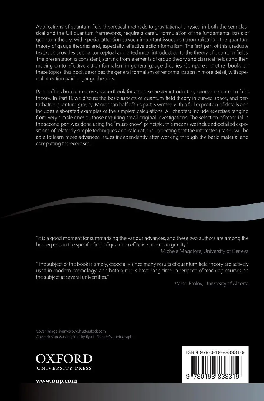 Rückseite: 9780198838319 | Introduction to Quantum Field Theory with Applications to Quantum...