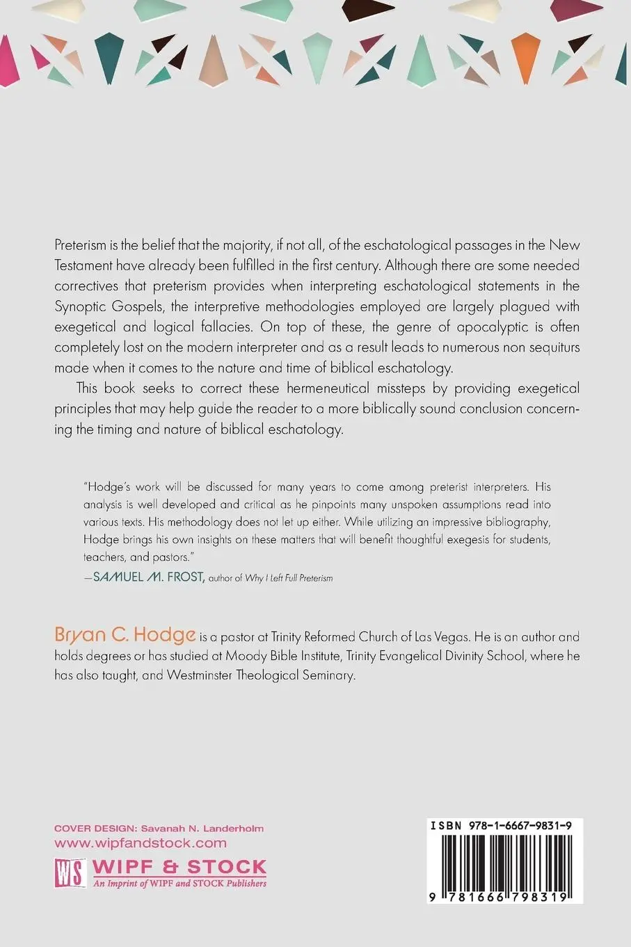 Rückseite: 9781666798319 | Problems with Preterism | Bryan C. Hodge | Taschenbuch | Englisch