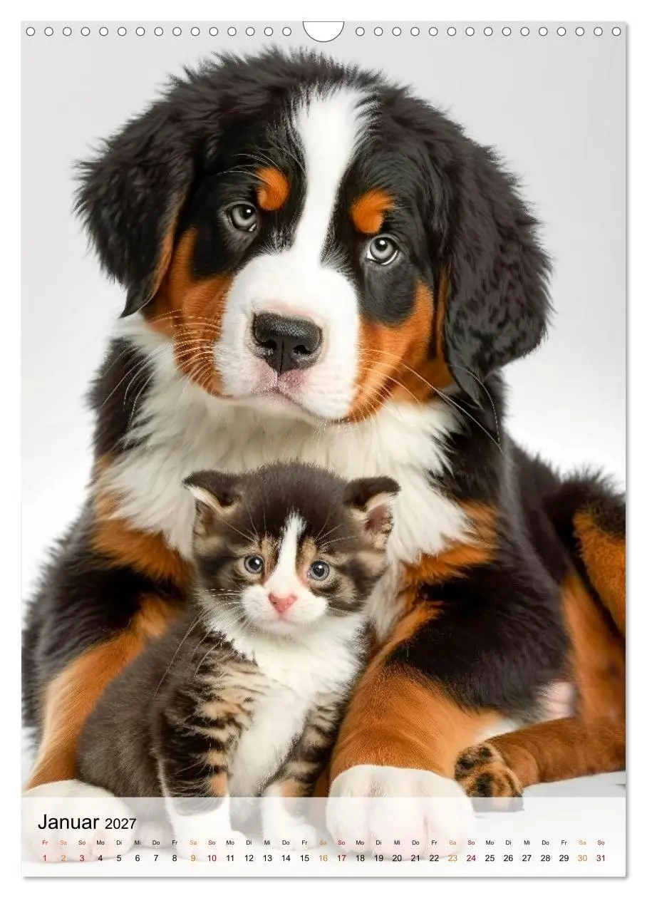 Bild: 9783569338319 | Berner Sennenhund - gutmütig und treu (Wandkalender 2027 DIN A3...