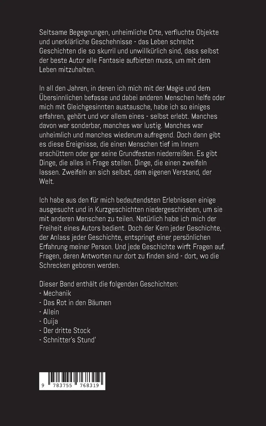 Rückseite: 9783755768319 | Wo die Schrecken geboren werden | Peter Timm | Taschenbuch | Paperback