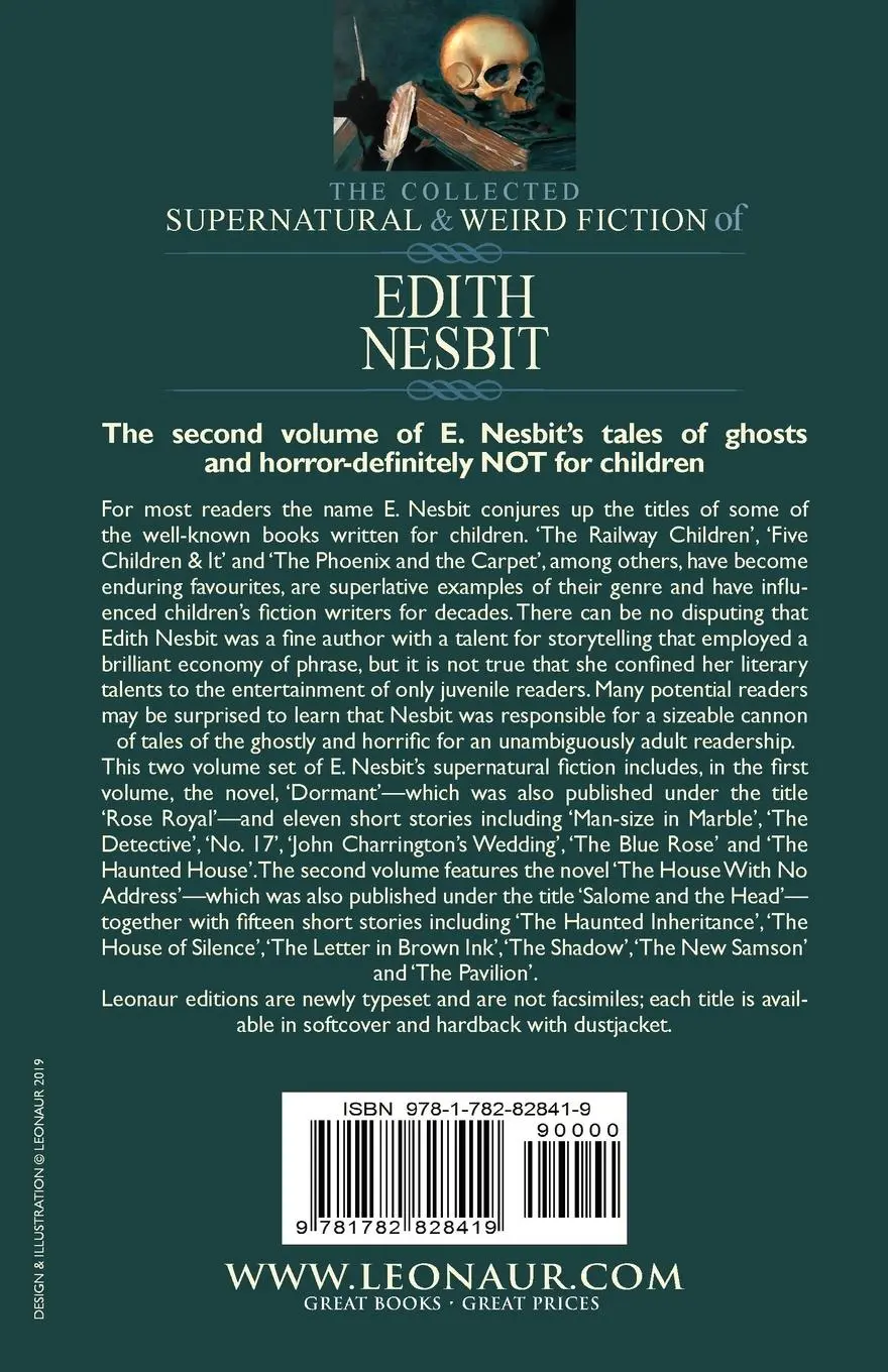Rückseite: 9781782828419 | The Collected Supernatural and Weird Fiction of Edith Nesbit | Nesbit