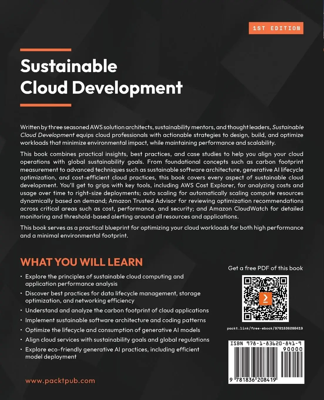 Rückseite: 9781836208419 | Sustainable Cloud Development | Parth Girish Patel (u. a.) | Buch