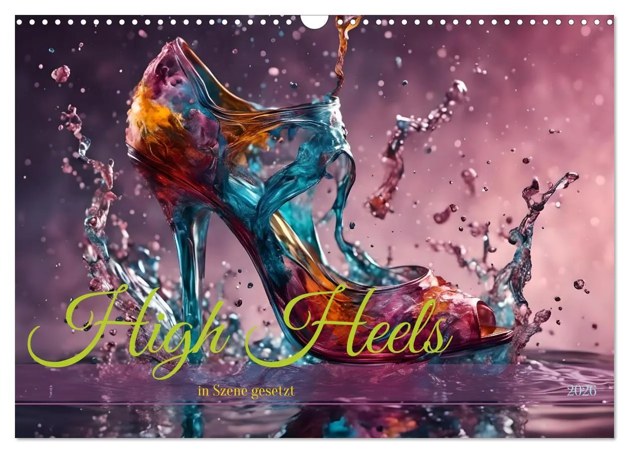 Cover: 9783457388419 | High Heels in Szene gesetzt (Wandkalender 2026 DIN A3 quer),...