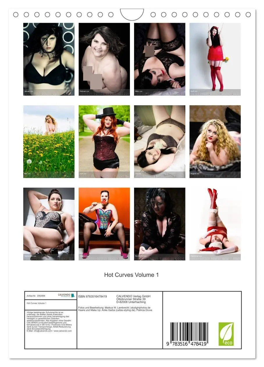 Bild: 9783516478419 | Hot Curves Volume 1 (Wandkalender 2026 DIN A4 hoch), CALVENDO...