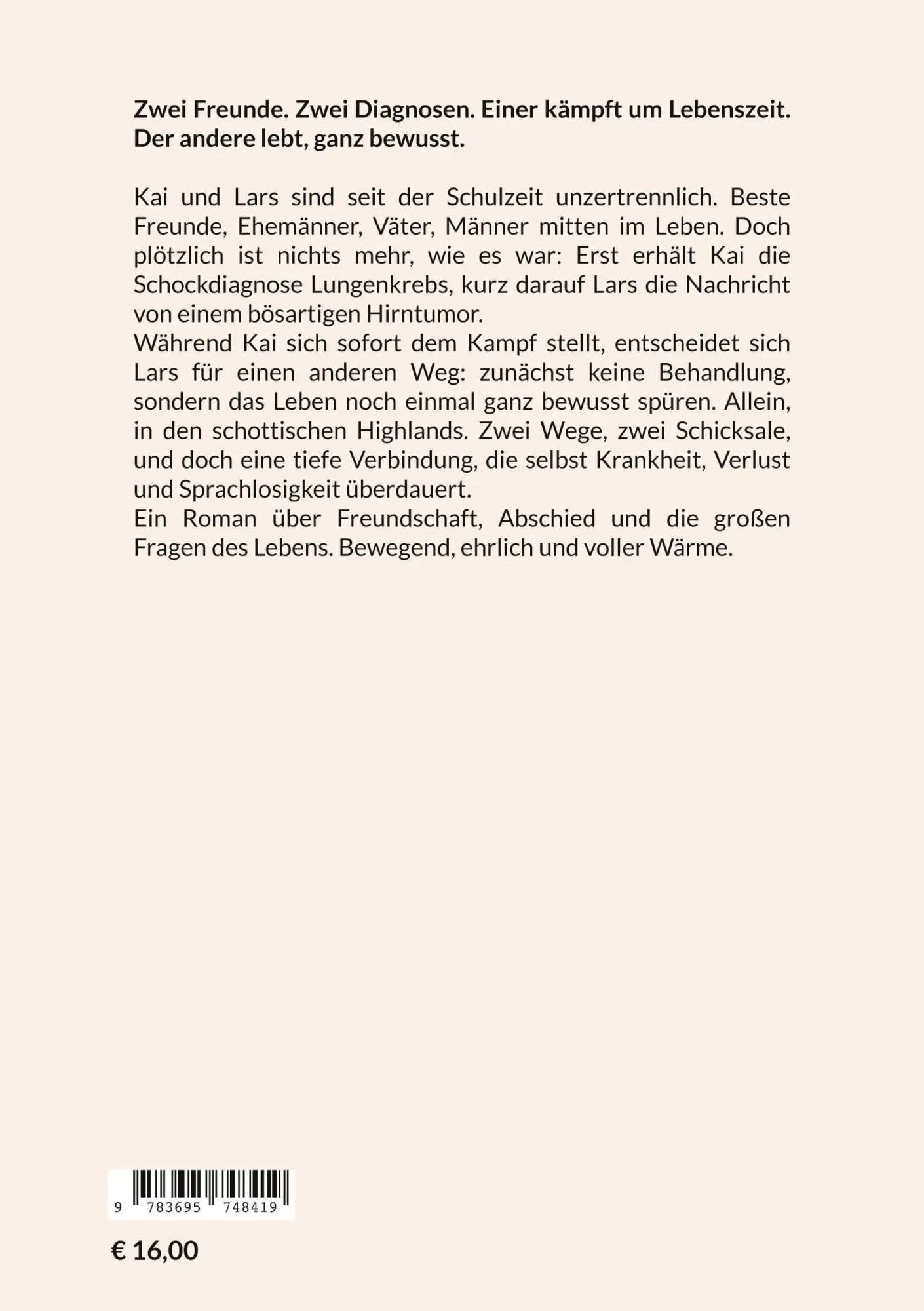 Rückseite: 9783695748419 | Wenn Freundschaft trägt | Günter Kampf | Taschenbuch | 276 S. | 2026
