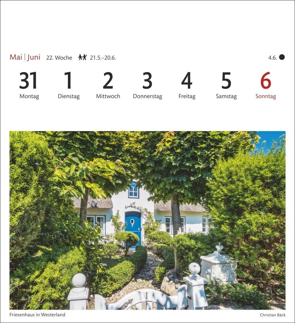 Bild: 9783840038419 | Sylt Sehnsuchtskalender 2027 - Wochenkalender mit 53 Postkarten | Bäck