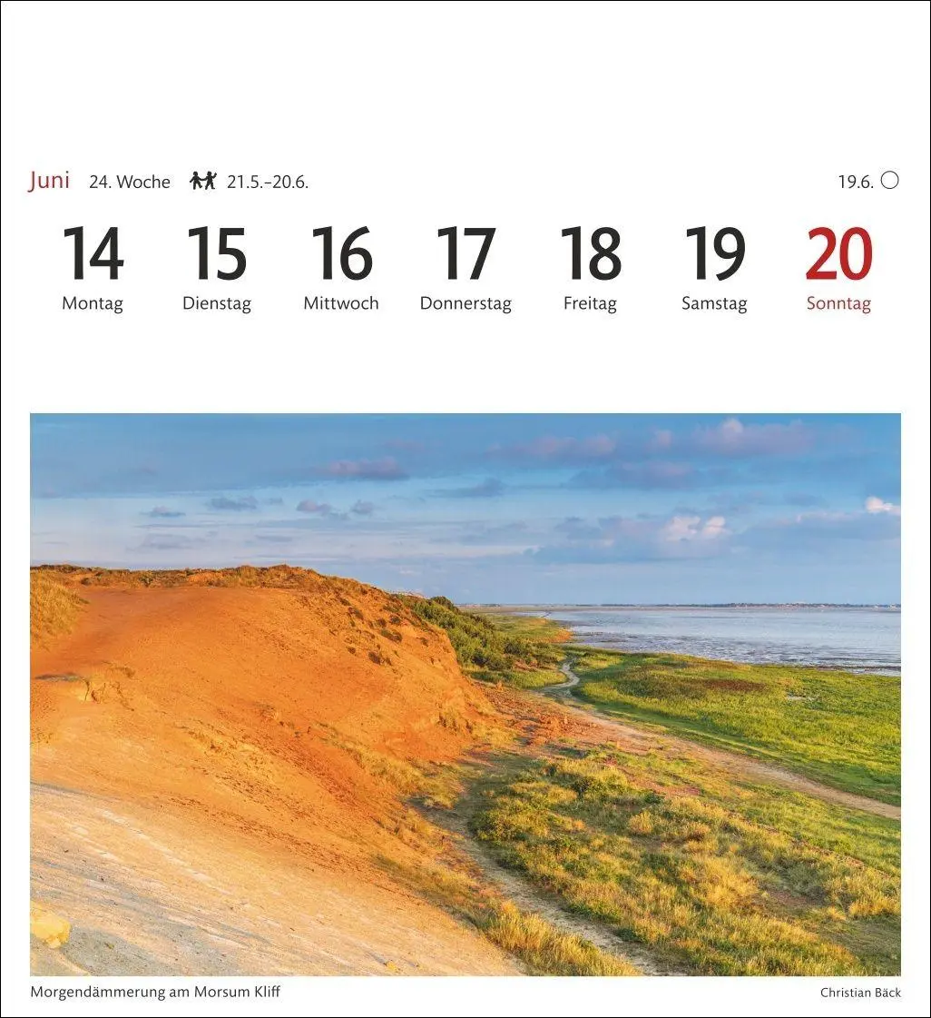 Bild: 9783840038419 | Sylt Sehnsuchtskalender 2027 - Wochenkalender mit 53 Postkarten | Bäck