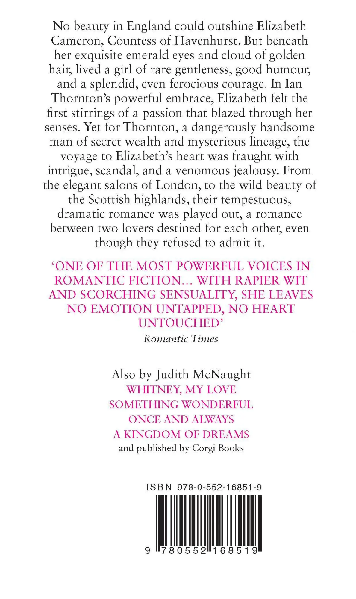 Rückseite: 9780552168519 | Almost Heaven | Judith Mcnaught | Taschenbuch | Englisch | 2013