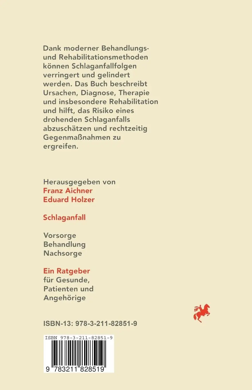 Rückseite: 9783211828519 | Schlaganfall | Eduard Holzer (u. a.) | Taschenbuch | xiv | Deutsch
