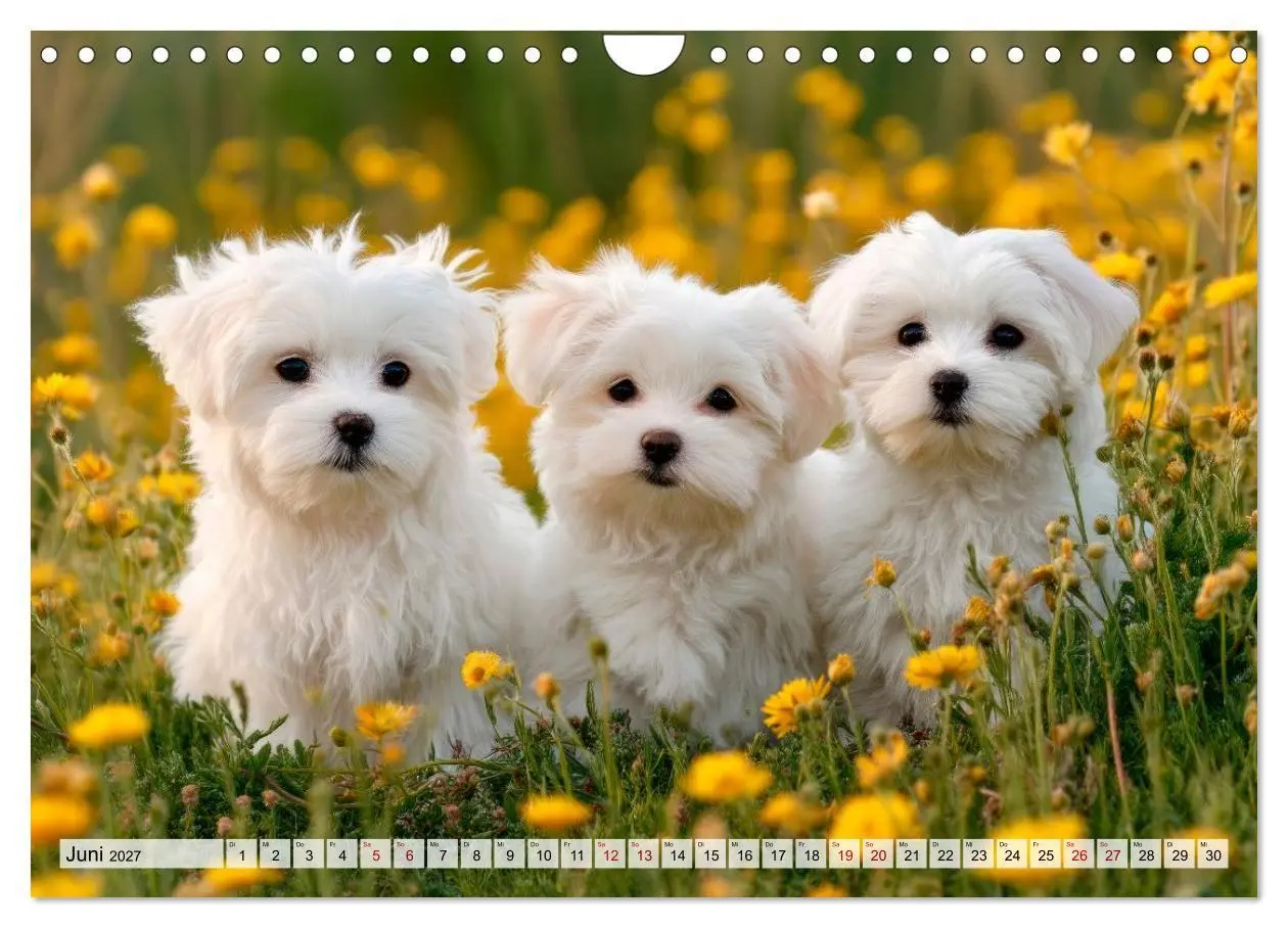 Bild: 9783594378519 | Malteser - Hunde mit Herz und Charme (Wandkalender 2027 DIN A4...