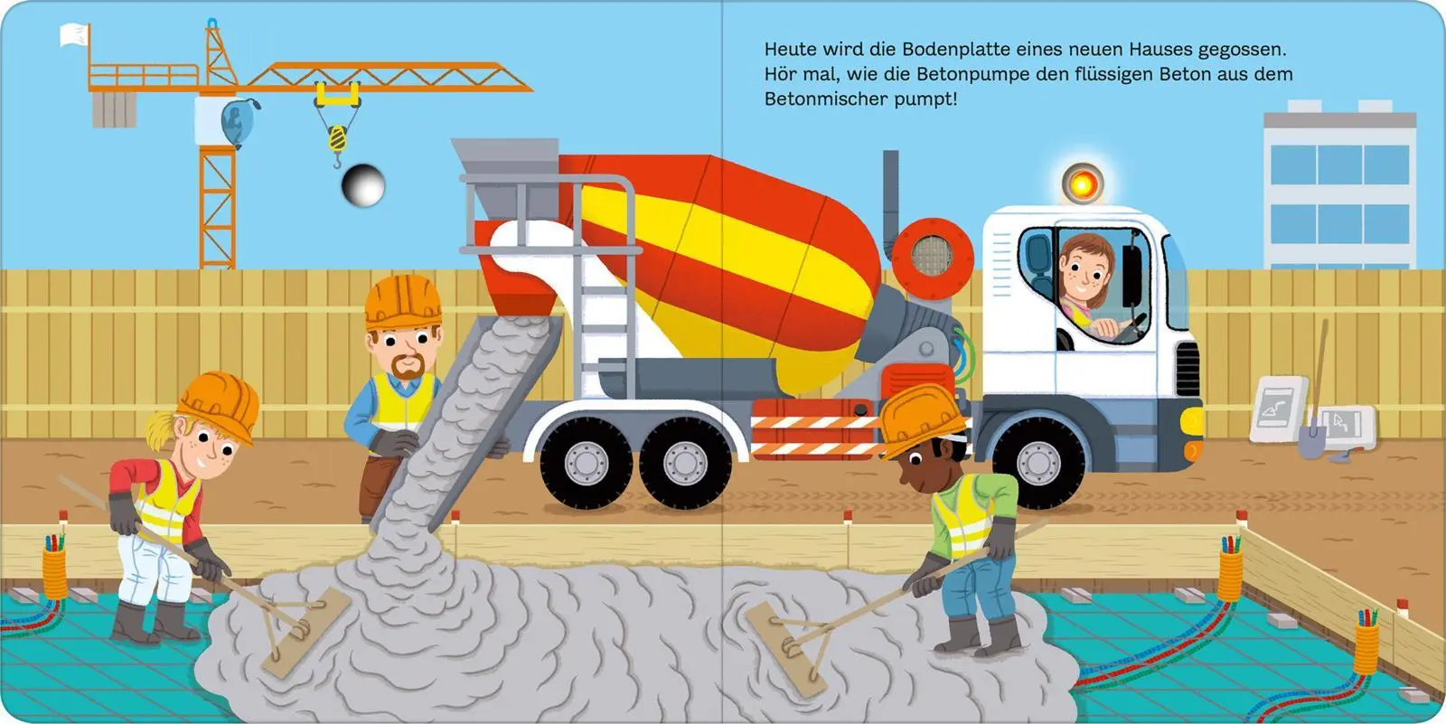 Bild: 9783845838519 | Mein blinkendes Soundbuch - Baustelle | Sound mit 1 LED | Caillou